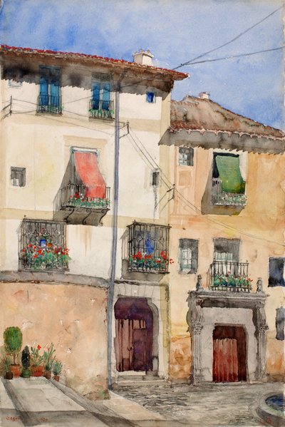Altes Haus in Segovia, Spanien, 1920 von Cass Gilbert