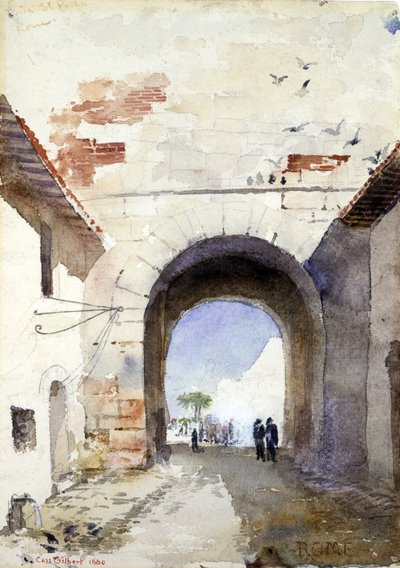 Porta San Paolo, Rom, 1880 von Cass Gilbert