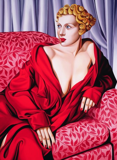 Roter Kimono von Catherine Abel