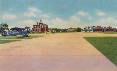 Bowman Field, städtischer Flughafen, 1942 von Caufield and Shook