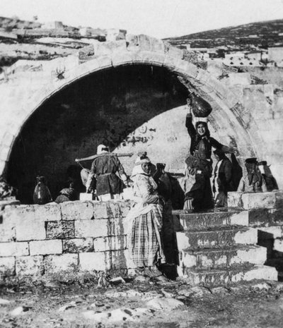 Brunnen der Jungfrau, Nazareth, Palästina, ca. 1927-1931 von Cavanders Ltd