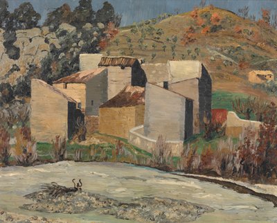 Blick auf Ceret von Cedric Morris
