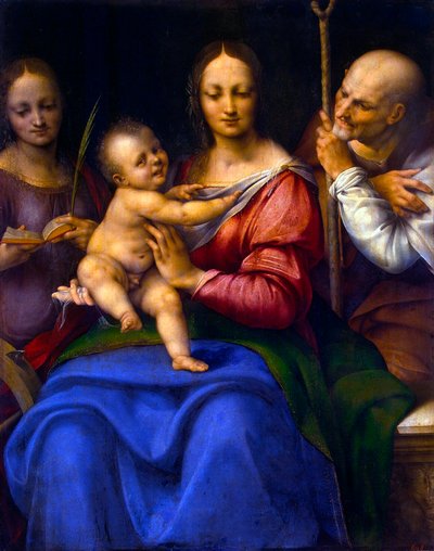 Heilige Familie mit der heiligen Katharina, 1515-1520 von Cesare da Sesto