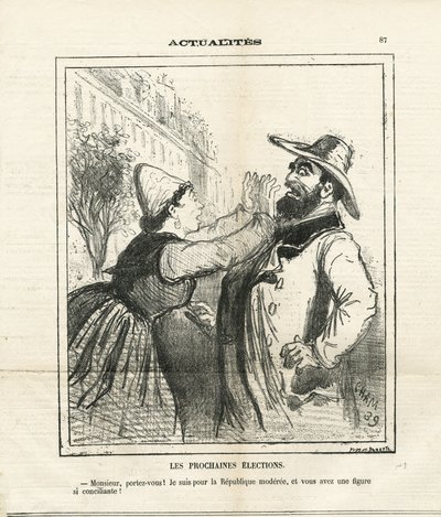 Illustration von Cham (1819-1879) in Le Charivari von Amédée de Noé