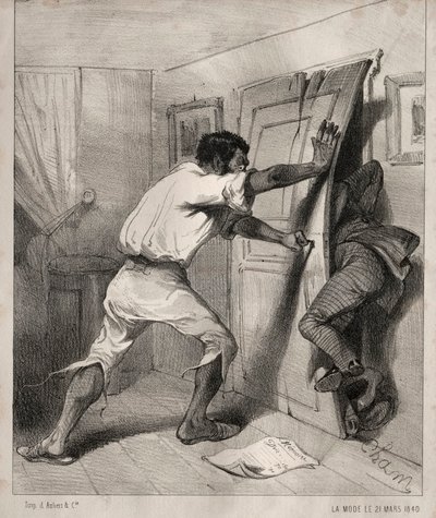Ein zu eifriger Gläubiger, 1840 von Cham