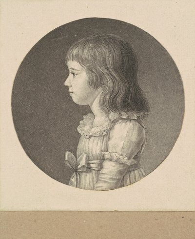 Unbekanntes Mädchen von Charles B. J. Févret de Saint Mémin