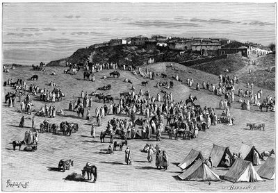Dorf und Markt von Boghari von Charles Barbant