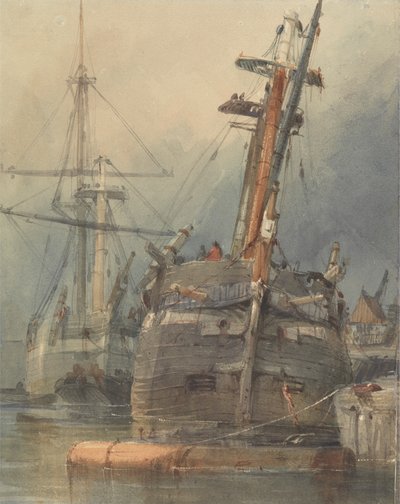 Alte Kriegsschiffe von Charles Bentley