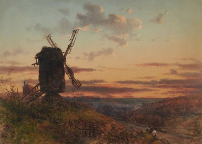Landschaft mit Windmühle von Charles Branwhite