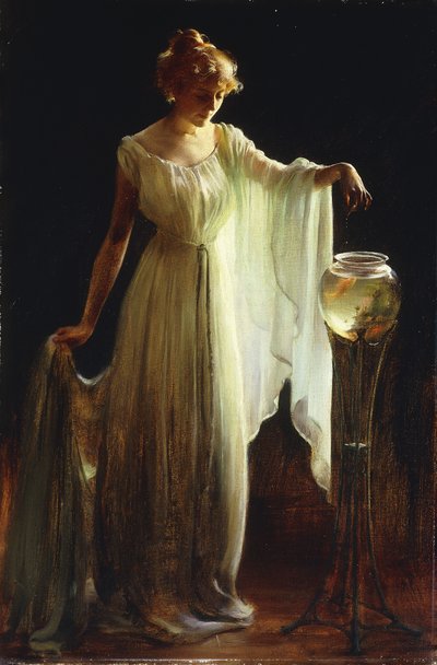 Die Goldfische von Charles Courtney Curran