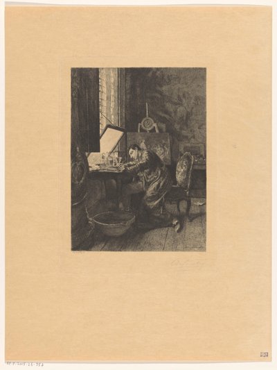 Radierer bei der Arbeit von Charles Courtry (signed by artist)