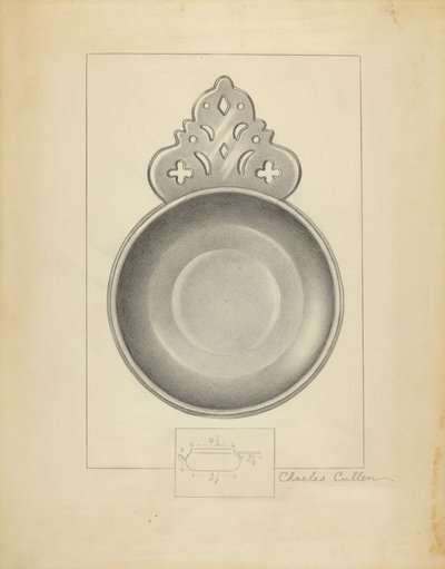 Zinnschüssel von Charles Cullen