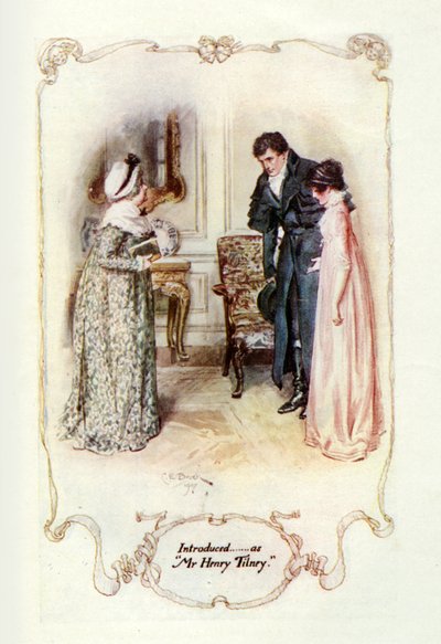 Vorgestellt als Mr. Henry Tilney (Illustration) von Charles Edmund Brock