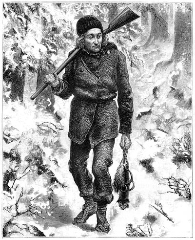 Kanadischer Trapper, 19. Jahrhundert von Charles Edouard Delort