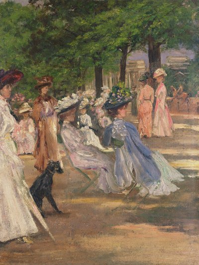 Figuren im Hyde Park von Charles Edward Conder