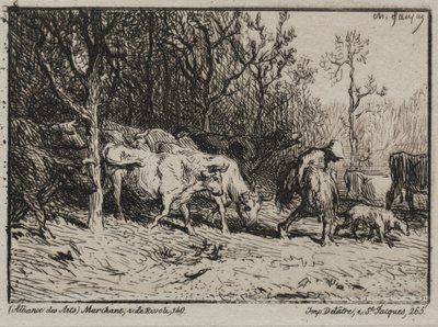 Le Vacheur von Charles Emile Jacque