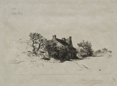 Die kleinen Häuser Kercassier von Charles Emile Jacque
