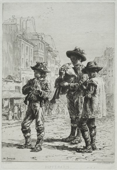 Pifferaris von Charles Emile Jacque