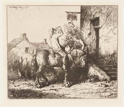 Gasthofstür von Charles Emile Jacque