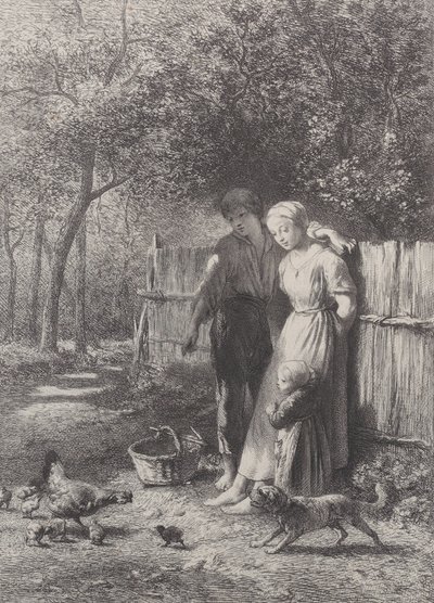 Frühling, 1864 von Charles Emile Jacque