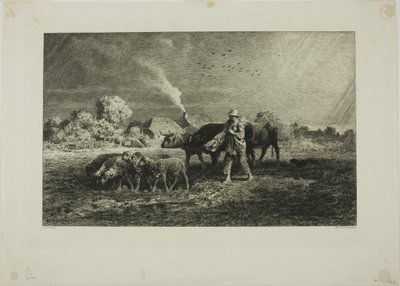 Der Sturm von Charles Emile Jacque