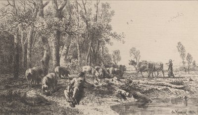 Winter von Charles Emile Jacque