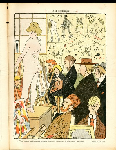 Le nu esthetique von Charles Emile called Carlegle Egli