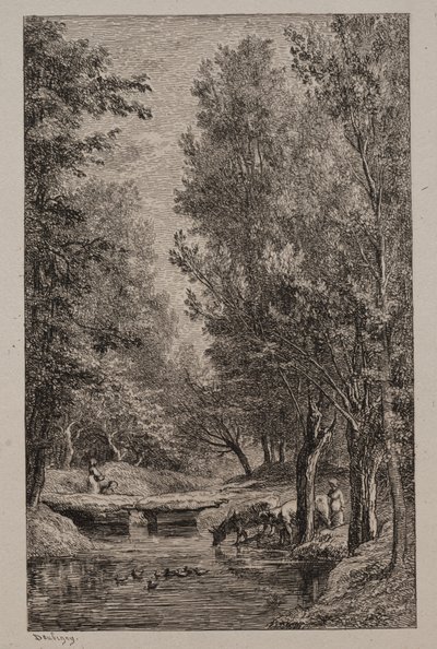 Bach im Val Mondois von Charles Francois Daubigny