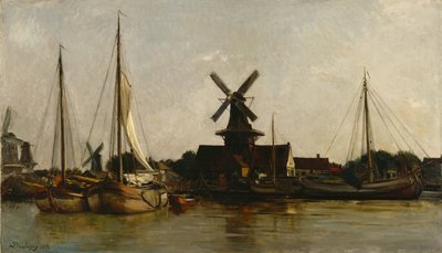 Mühlen in Dordrecht von Charles Francois Daubigny