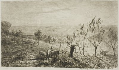 Sonnenaufgang von Charles Francois Daubigny