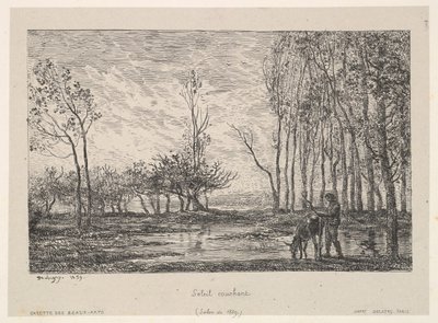 Sonnenuntergang, 1859 von Charles Francois Daubigny