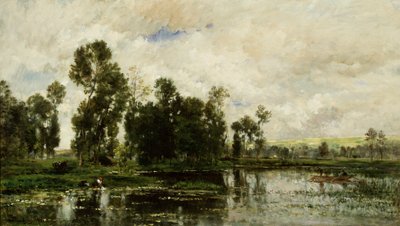 Am Rand des Teiches von Charles Francois Daubigny