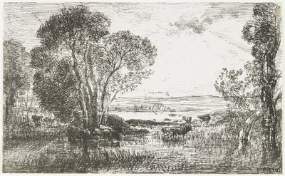Die hydraulische Maschine, 1862 von Charles Francois Daubigny
