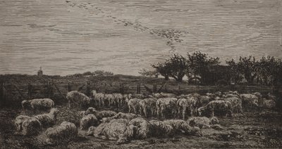 Der große Schafstall von Charles Francois Daubigny