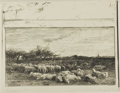 Der große Schafstall von Charles Francois Daubigny