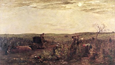 Die Weinlese in Burgund, 1863 von Charles Francois Daubigny