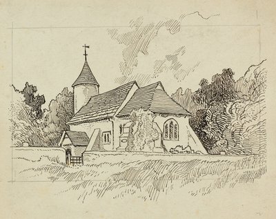 Unidentifizierte Kirche, 1892-1933 von Charles George Harper