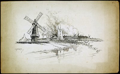 Wellington-Windmühle, Barking, London, 1892-1933 von Charles George Harper
