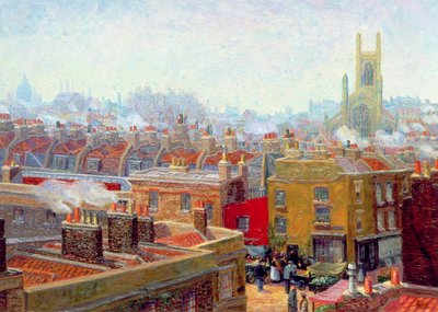 Eine Ecke in Chelsea von Charles Ginner