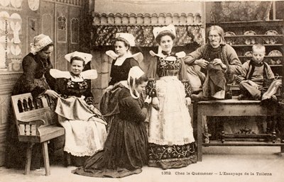 Bretonische Familie/Bretagne/Frankreich von Augustus Kollner