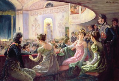 Die Pause im Theater von Charles Henry Tenre