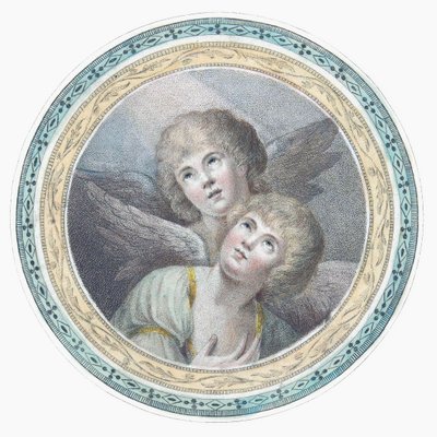 Zwei Cherubim. Zwei Engel. von Charles Howard Hodges