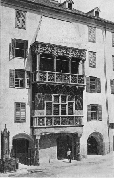 Das Goldene Dach. Innsbruck, um 1913 von Charles J. S. Makin