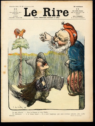 Cover von „The Laughter“, Satire in Farben von Charles Leandre