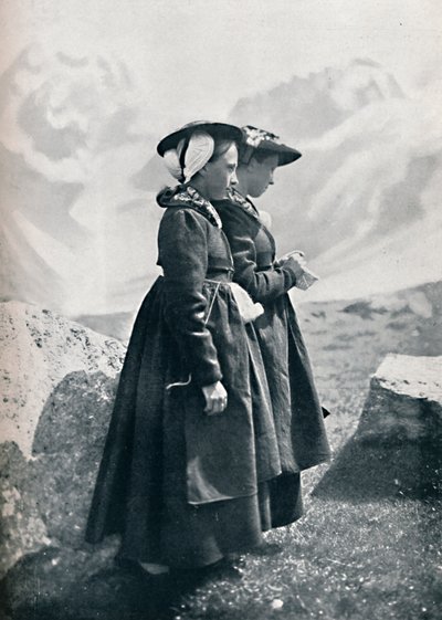 Zwei Schweizer Frauen, 1912 von Charles Lefebure