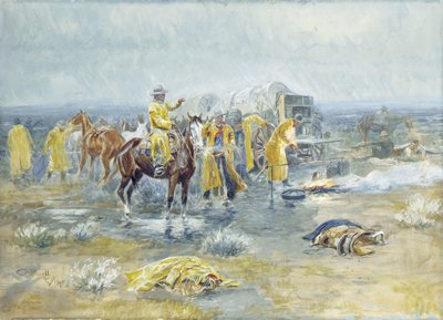Regnerischer Morgen, 1904 von Charles Marion Russell