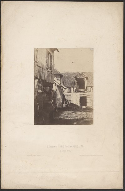 Hof eines Bauernhauses von Charles Marville
