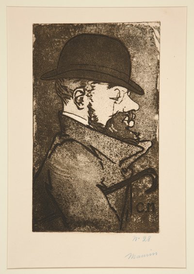 Porträt von Henri de Toulouse-Lautrec von Charles Maurin