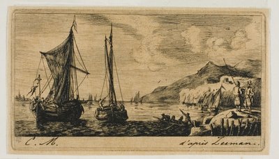 Calais-Boote in Vlissingen von Charles Meryon