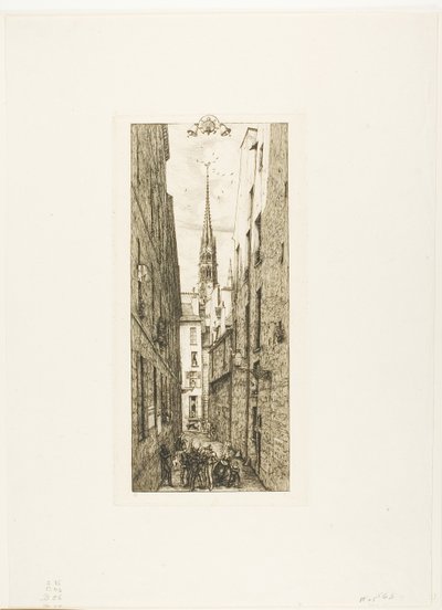 Chantrey Straße, Paris von Charles Meryon